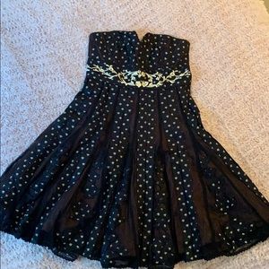 Anthropologie Formal Black Dress